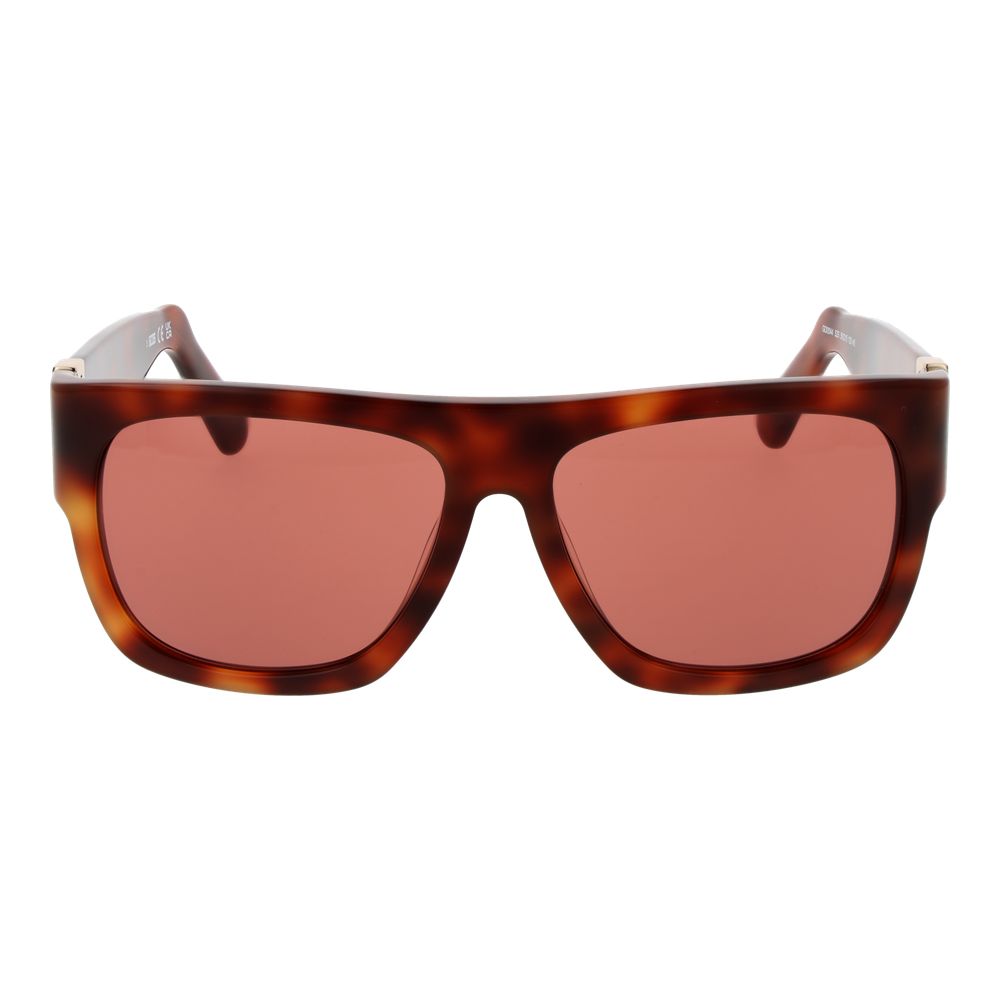 Lunettes de soleil unisexes marron GCDS