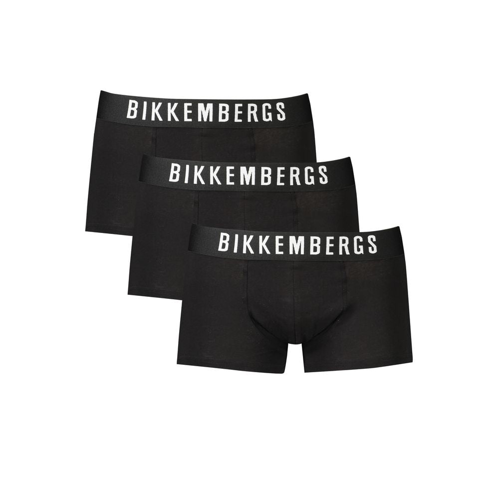 Sous-vêtements en coton noir Bikkembergs
