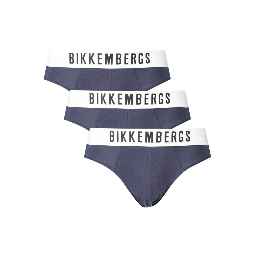 Sous-vêtements en coton bleu Bikkembergs