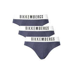 Sous-vêtements en coton bleu Bikkembergs