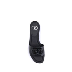 Valentino Garavani Patent leathe VLogo slide Sandals