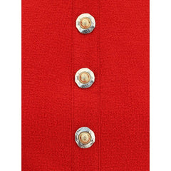 Balmain Bouclé-Woll-Crop-Top