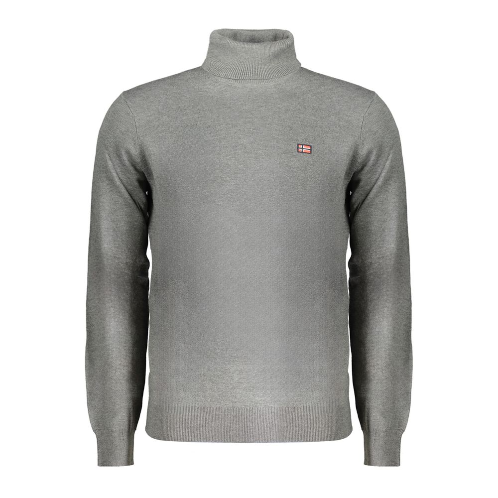 Pull en polyester gris Norvège 1963