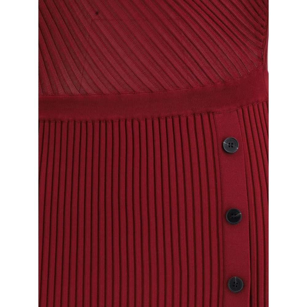 Self-Portrait Rippen-Midikleid