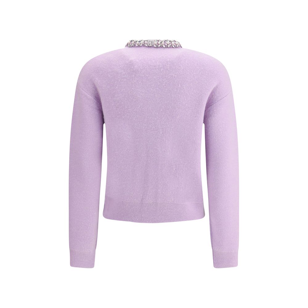 Cardigan orné de bijoux Autoportrait