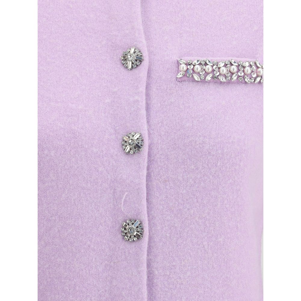 Cardigan orné de bijoux Autoportrait