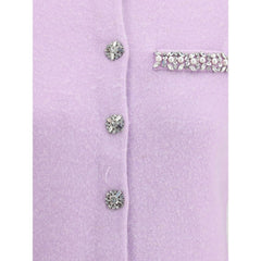 Cardigan orné de bijoux Autoportrait