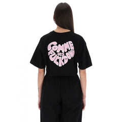 T-shirt noir en coton pour femme Comme Des Fuckdown