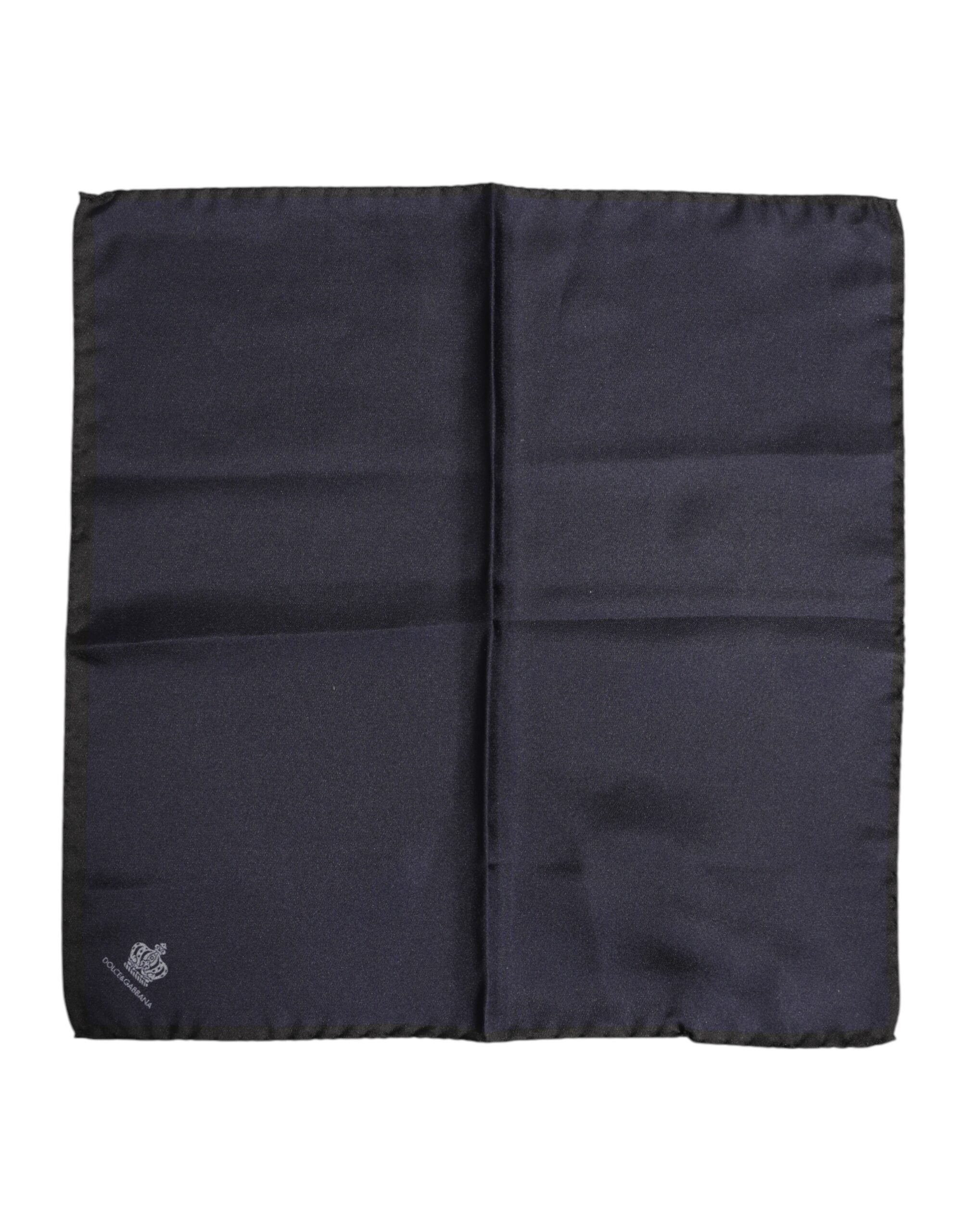 Dolce &amp; Gabbana blauer DG Crown Seidenschal für Herren