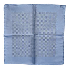 Dolce & Gabbana Light Blue Silk Square Men Foulard Scarf
