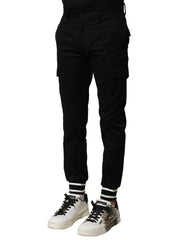 Pantalon cargo Dolce &amp; Gabbana en coton noir pour homme