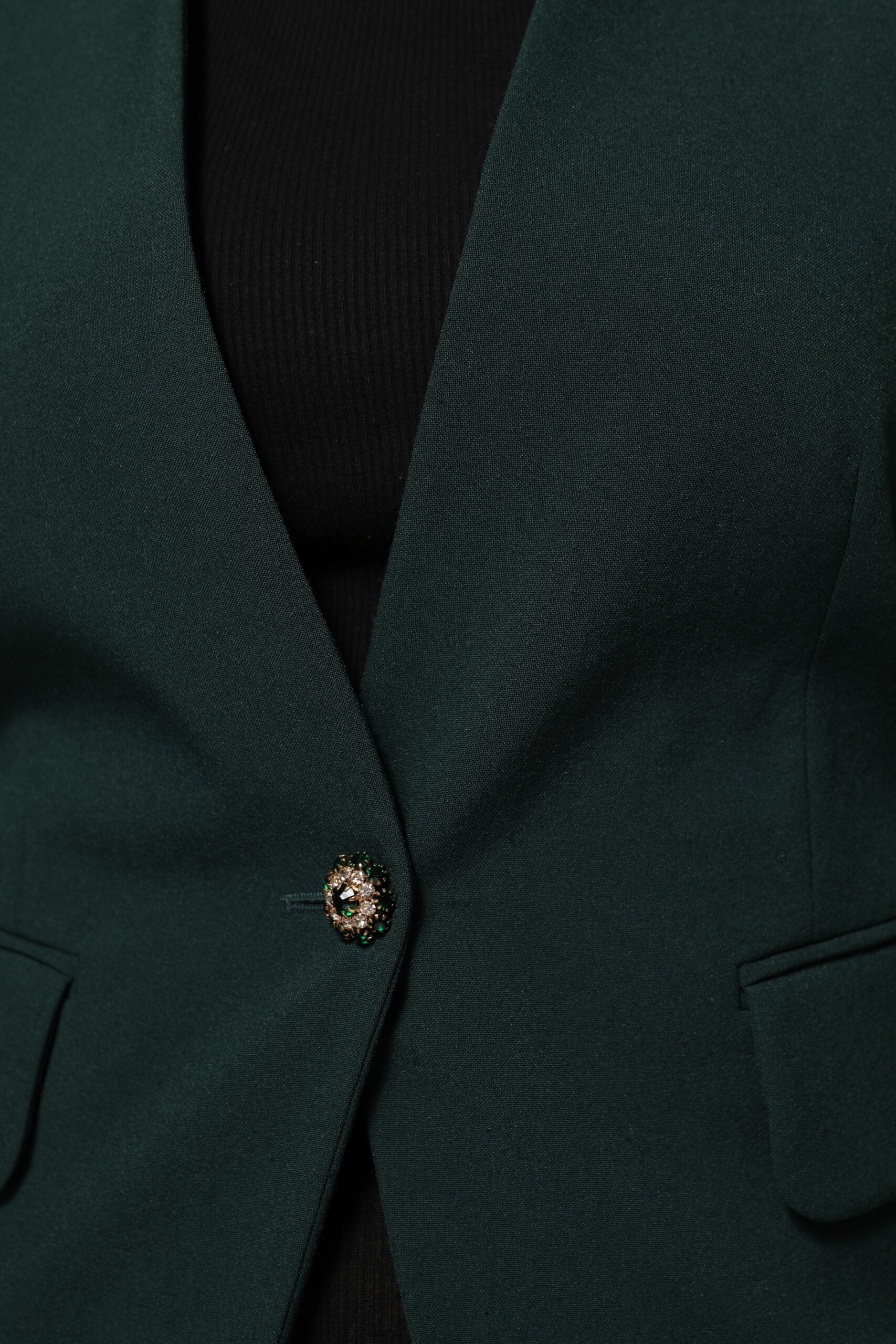 Manteau vert à un bouton Maison Margiela