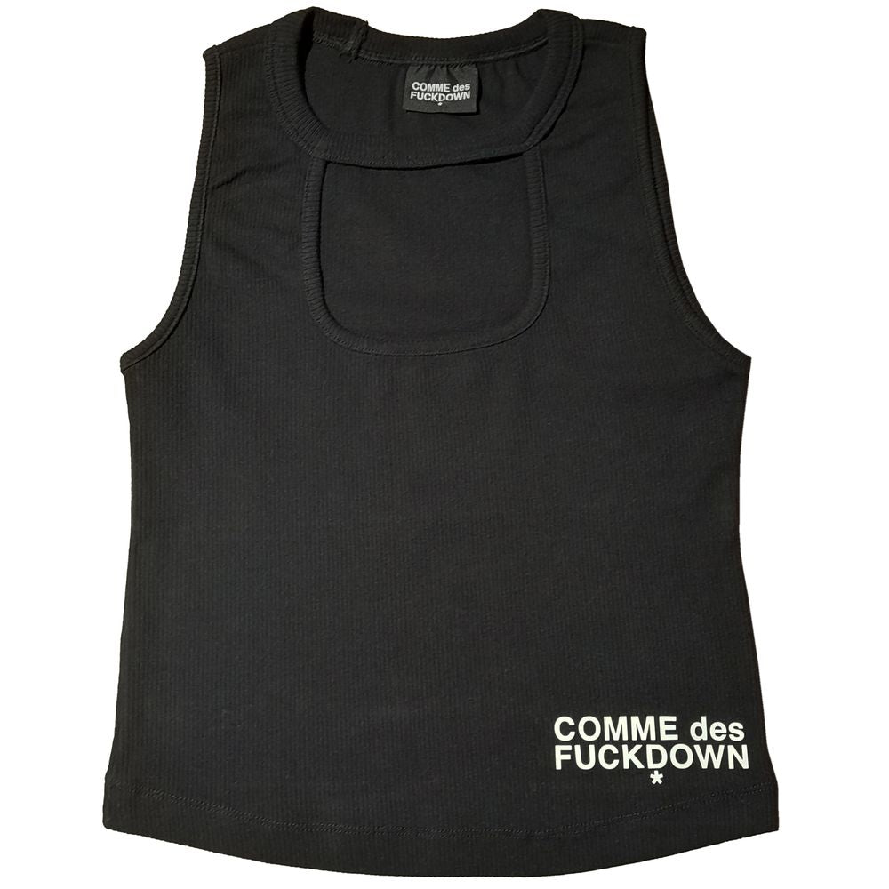 Haut en coton noir pour femme Comme Des Fuckdown