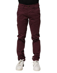 Jean skinny en coton stretch bordeaux CYCLE pour homme