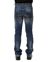 Jean en denim Dondup bleu délavé, coupe skinny, décontracté pour homme