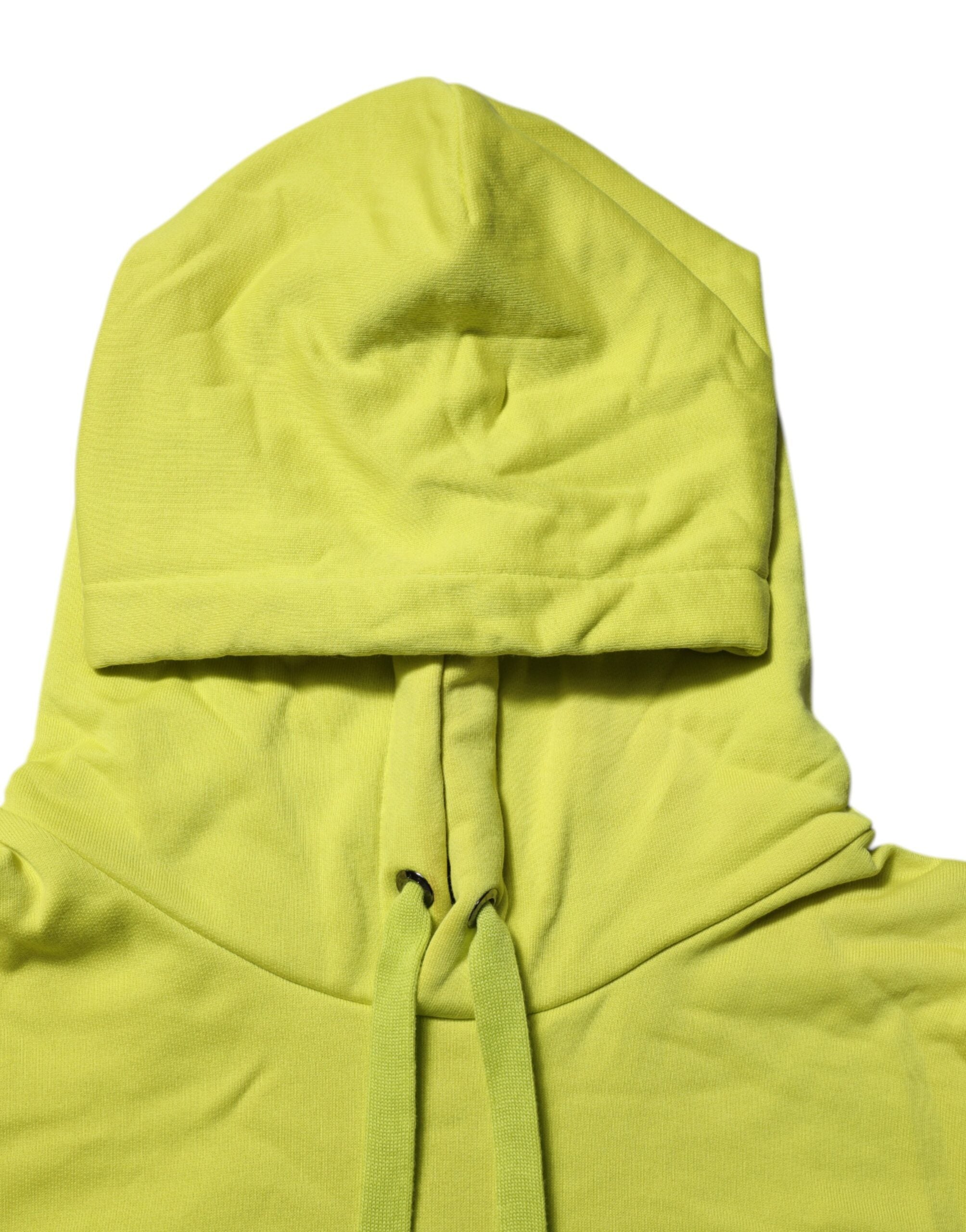 Sweat-shirt à capuche Dolce &amp; Gabbana vert en coton avec logo