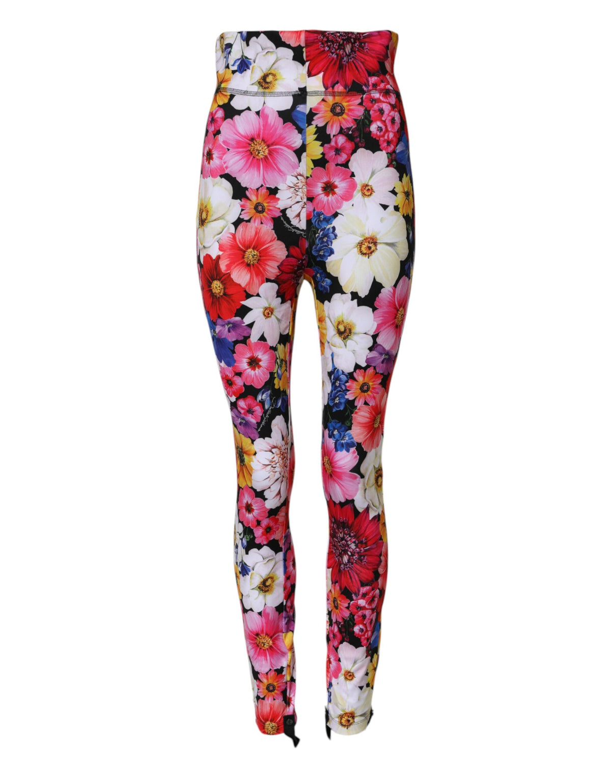 Dolce &amp; Gabbana Leggings mit hohem Bund und mehrfarbigem Blumenmuster