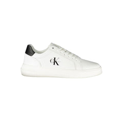 Baskets Calvin Klein en cuir blanc pour homme