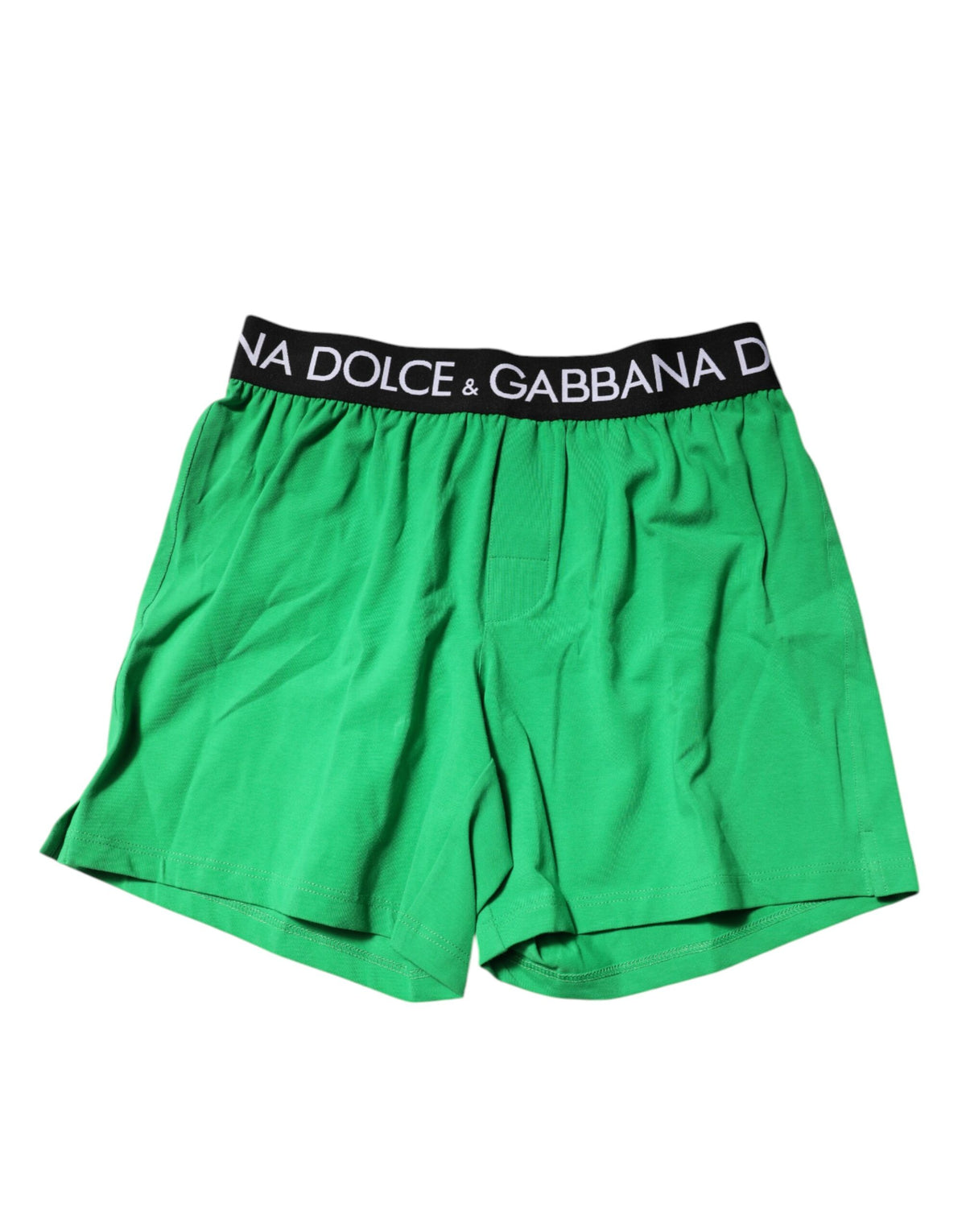 Dolce &amp; Gabbana Grüne Baumwoll-Boxershorts (Regular)