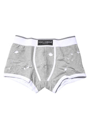 Dolce &amp; Gabbana graue Boxershorts aus Baumwollstretch (Regular)