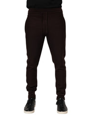 Pantalon de jogging en cachemire marron Dolce &amp; Gabbana pour homme