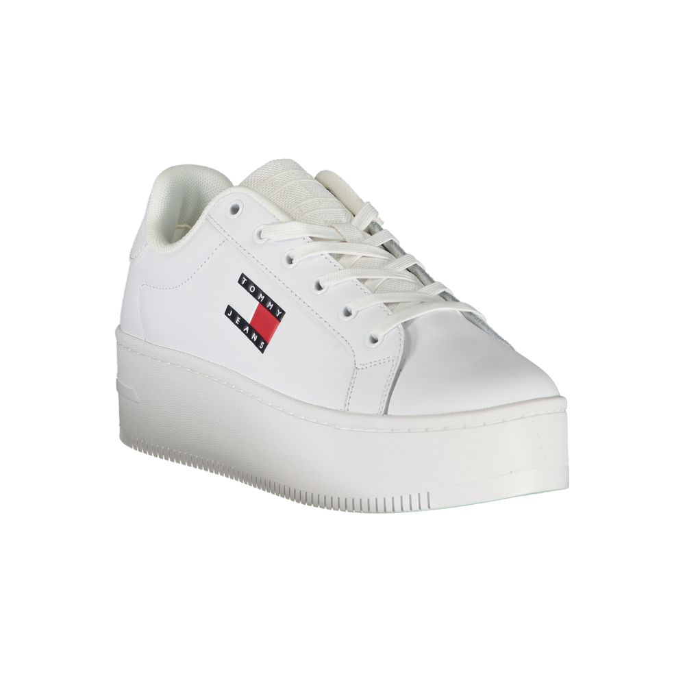 Baskets blanches en polyester Tommy Hilfiger