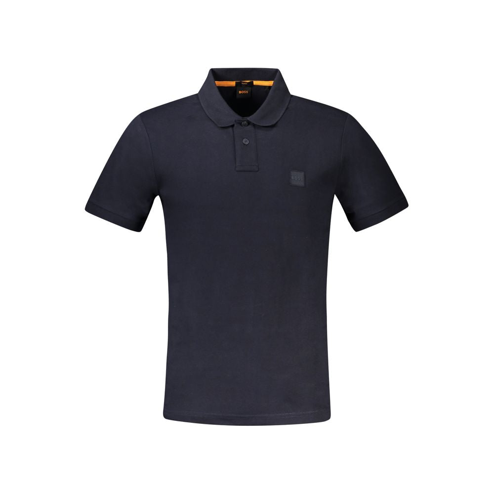 Hugo Boss Polohemd aus blauer Baumwolle