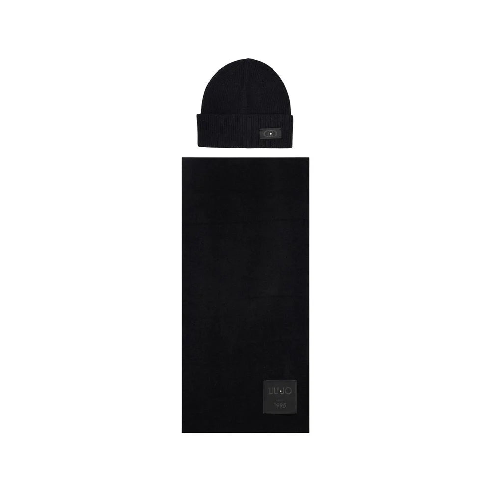 Liu Jo Black Polyester Beanie