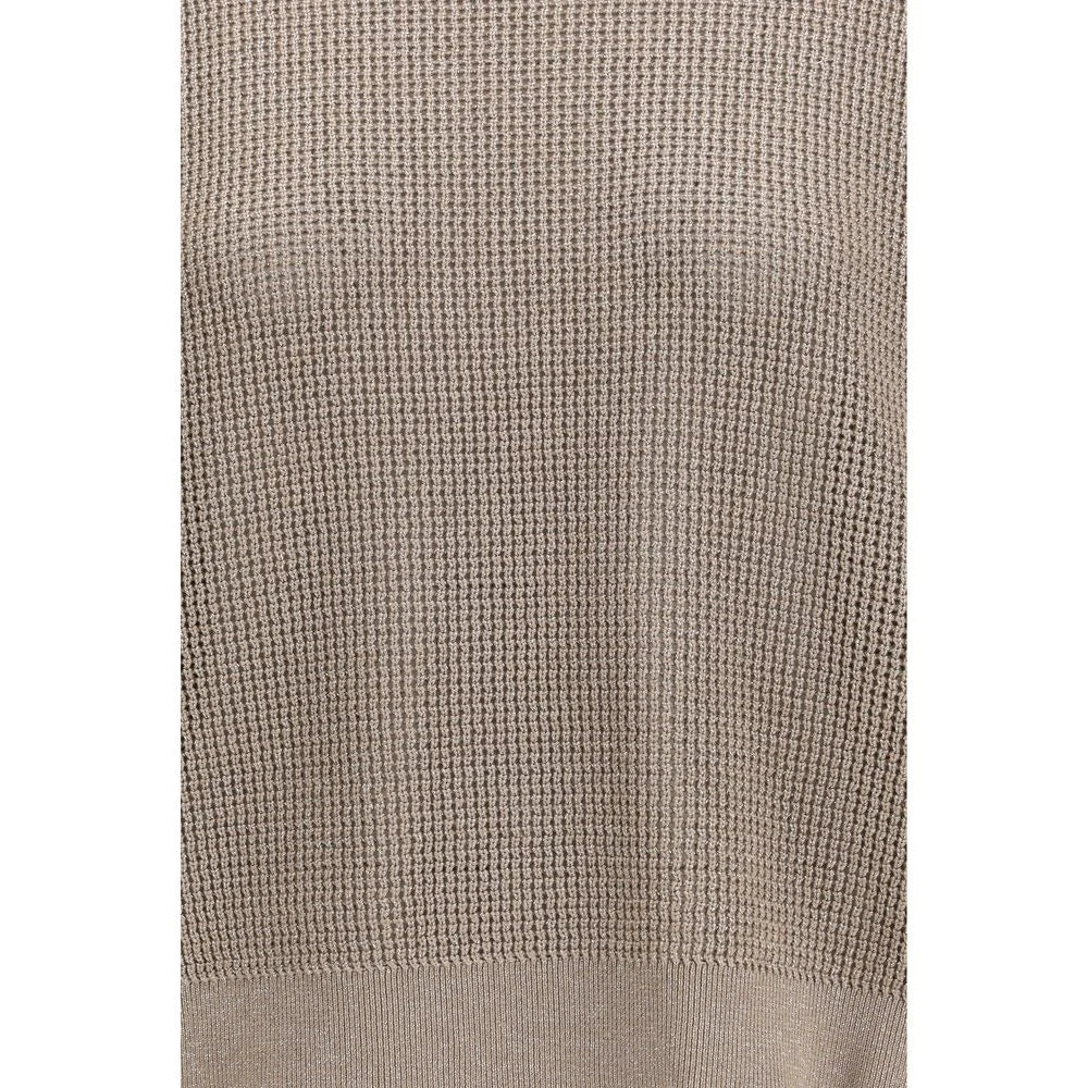 Brunello Cucinelli Gold Cotton Sweatshirt