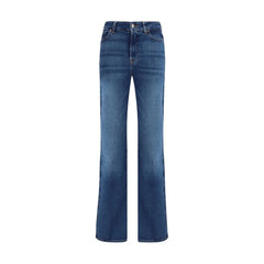 7FOR Blue Cotton Bootcut Jeans