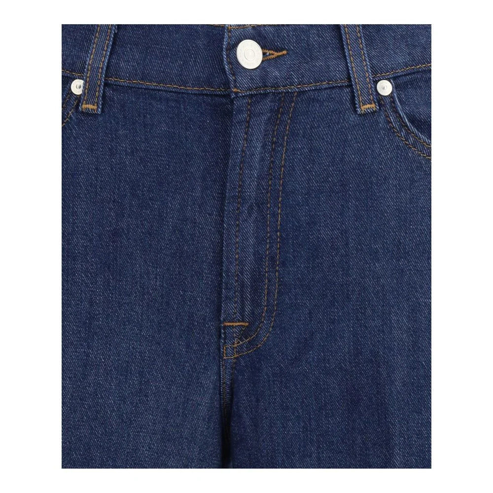7FOR Blue Cotton Jeans Denim - Jeans