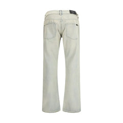 7FOR Cream Cotton Bootcut Jeans