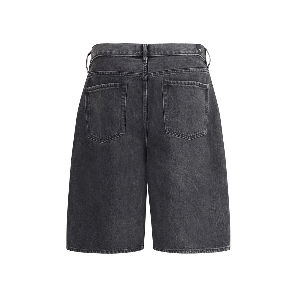 7FOR Denim Caviar Shorts - Bermudas