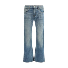 7FOR Light Blue Cotton Bootcut Jeans