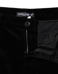 Jean skinny capri court en coton noir Dolce &amp; Gabbana