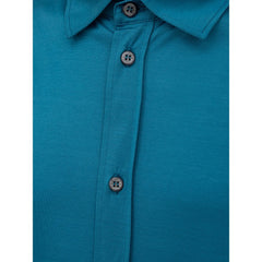 Canali Blue Cotton Shirt