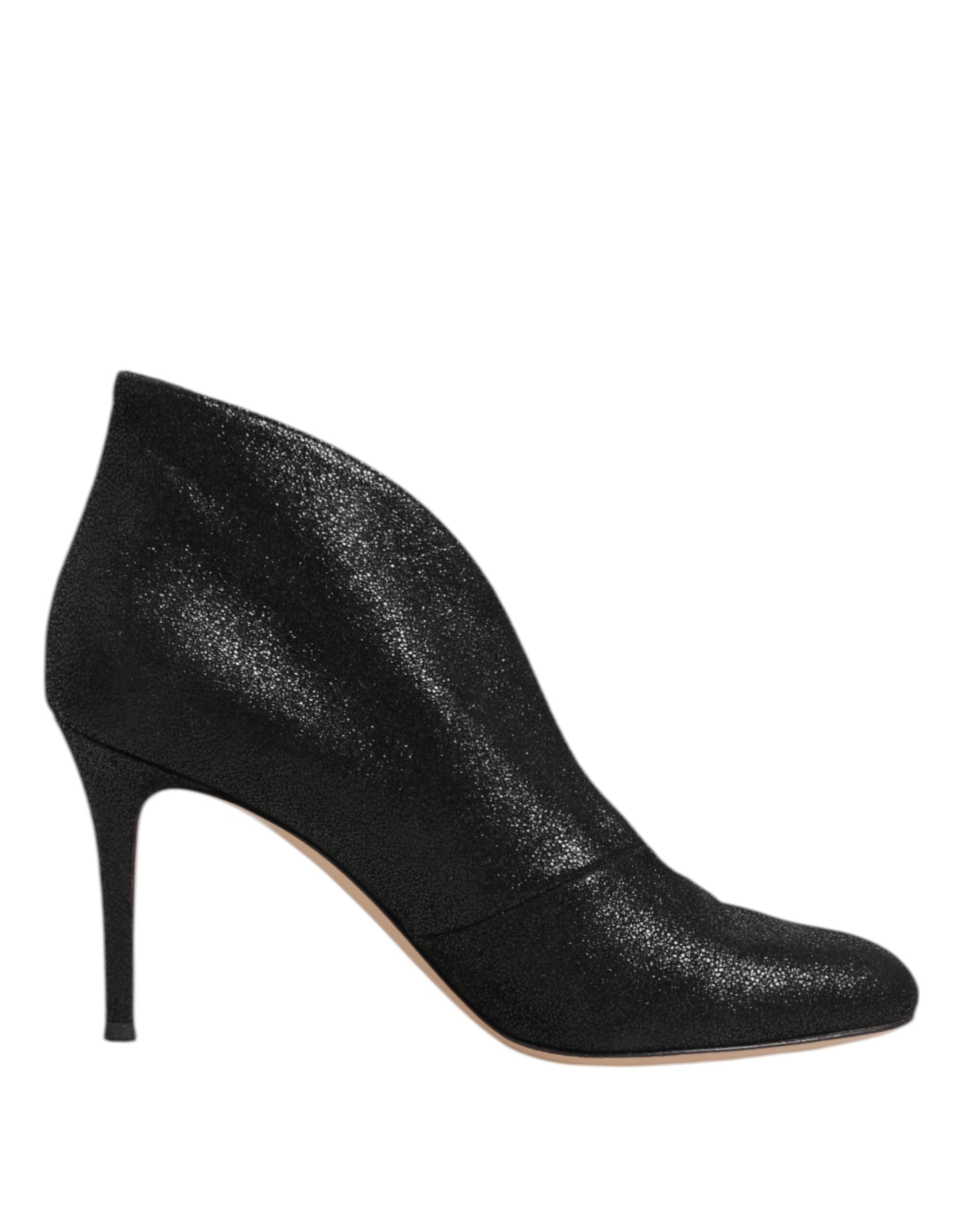 Escarpins noirs métallisés Gianvito Rossi à talons aiguilles