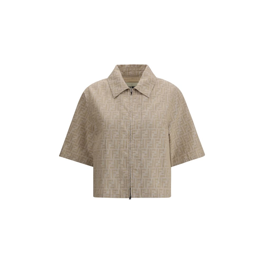 Veste courte en chambray Fendi