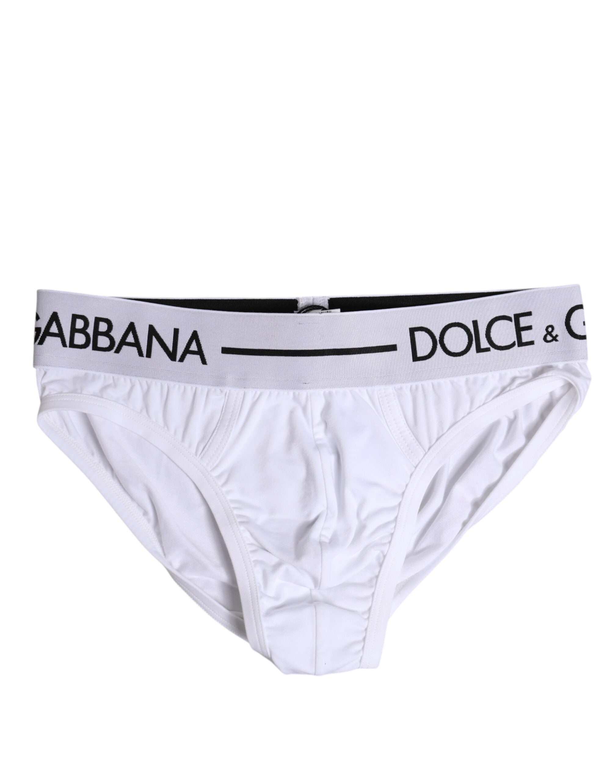 Dolce &amp; Gabbana Weiße Baumwoll-Stretch-Slips
