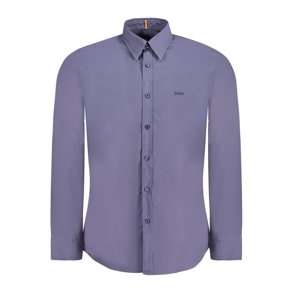Chemise Hugo Boss bleue en coton pour homme