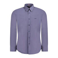 Chemise Hugo Boss bleue en coton pour homme