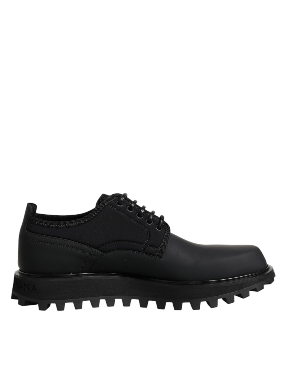 Chaussures habillées de randonnée Dolce &amp; Gabbana en cuir noir à lacets