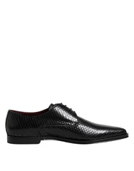 Chaussures Derby habillées pour homme Dolce &amp; Gabbana en cuir noir à lacets