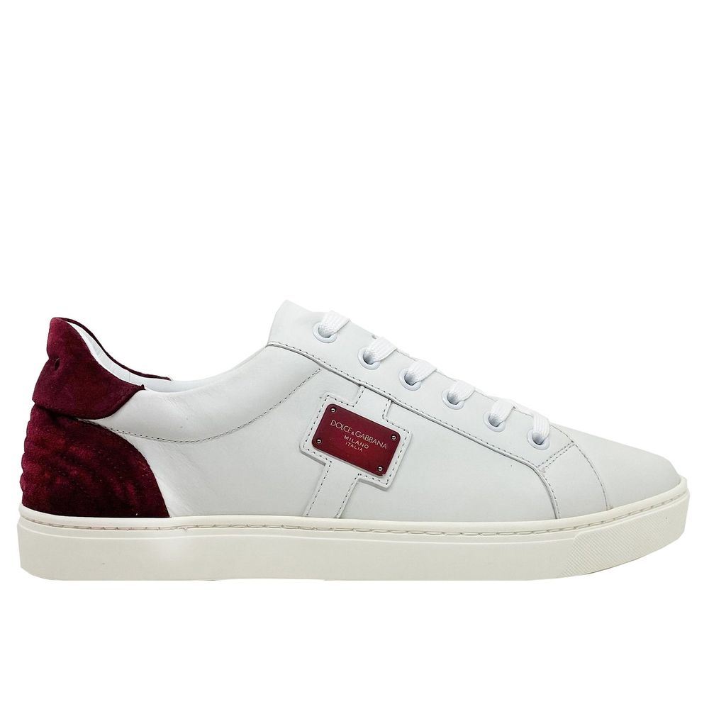 Dolce &amp; Gabbana Logo-Sneaker aus Leder