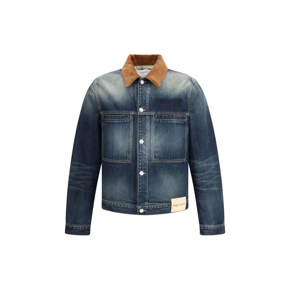 Veste en jean Alexander McQueen