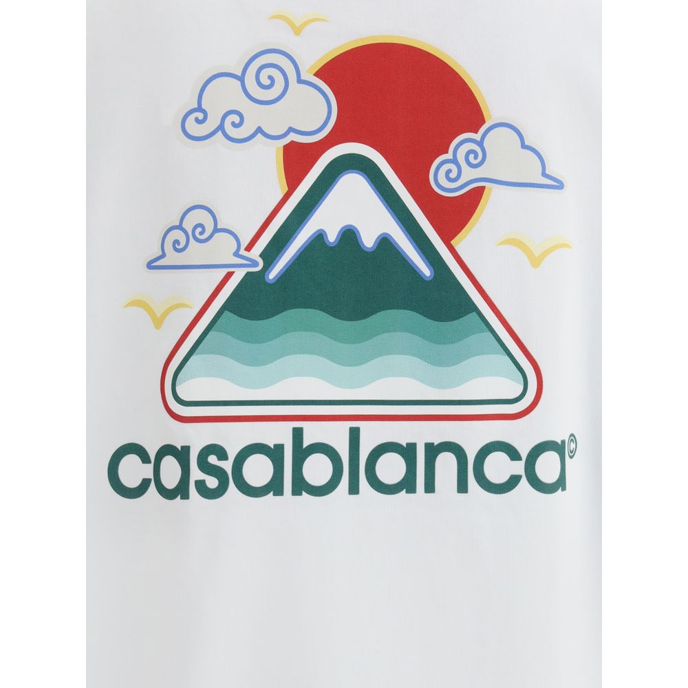 Casablanca Montagne OndulÉe Tshirt sérigraphié