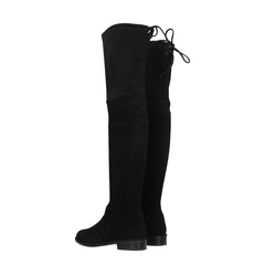 Stuart Weitzman Black Leather Over The Knee