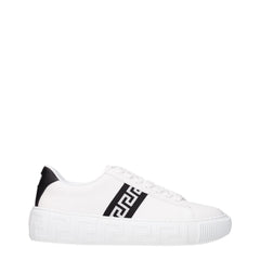 Baskets Versace en cuir blanc