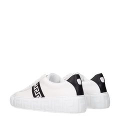 Baskets Versace en cuir blanc