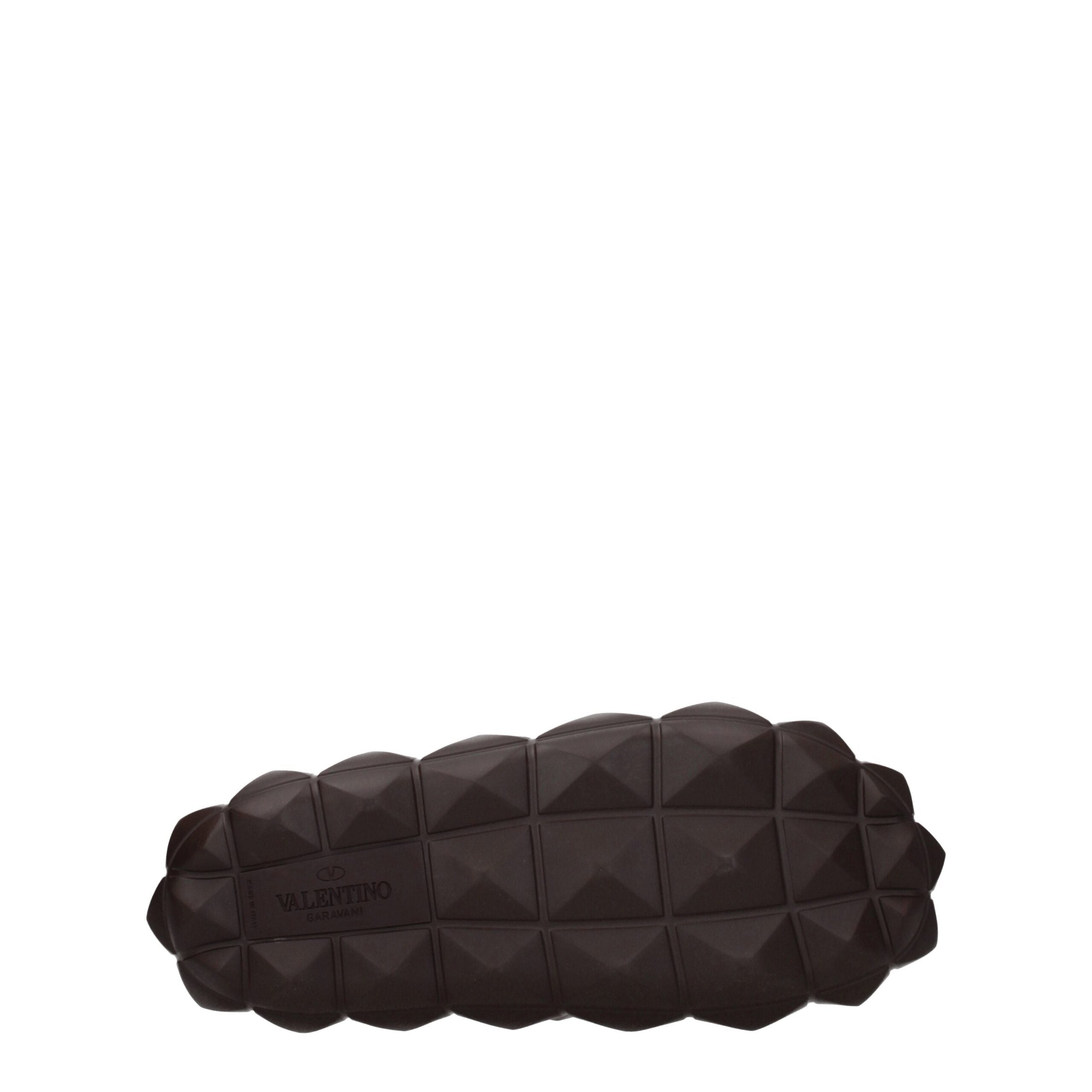 Valentino Garavani Brown Cotton Slippers Sandals